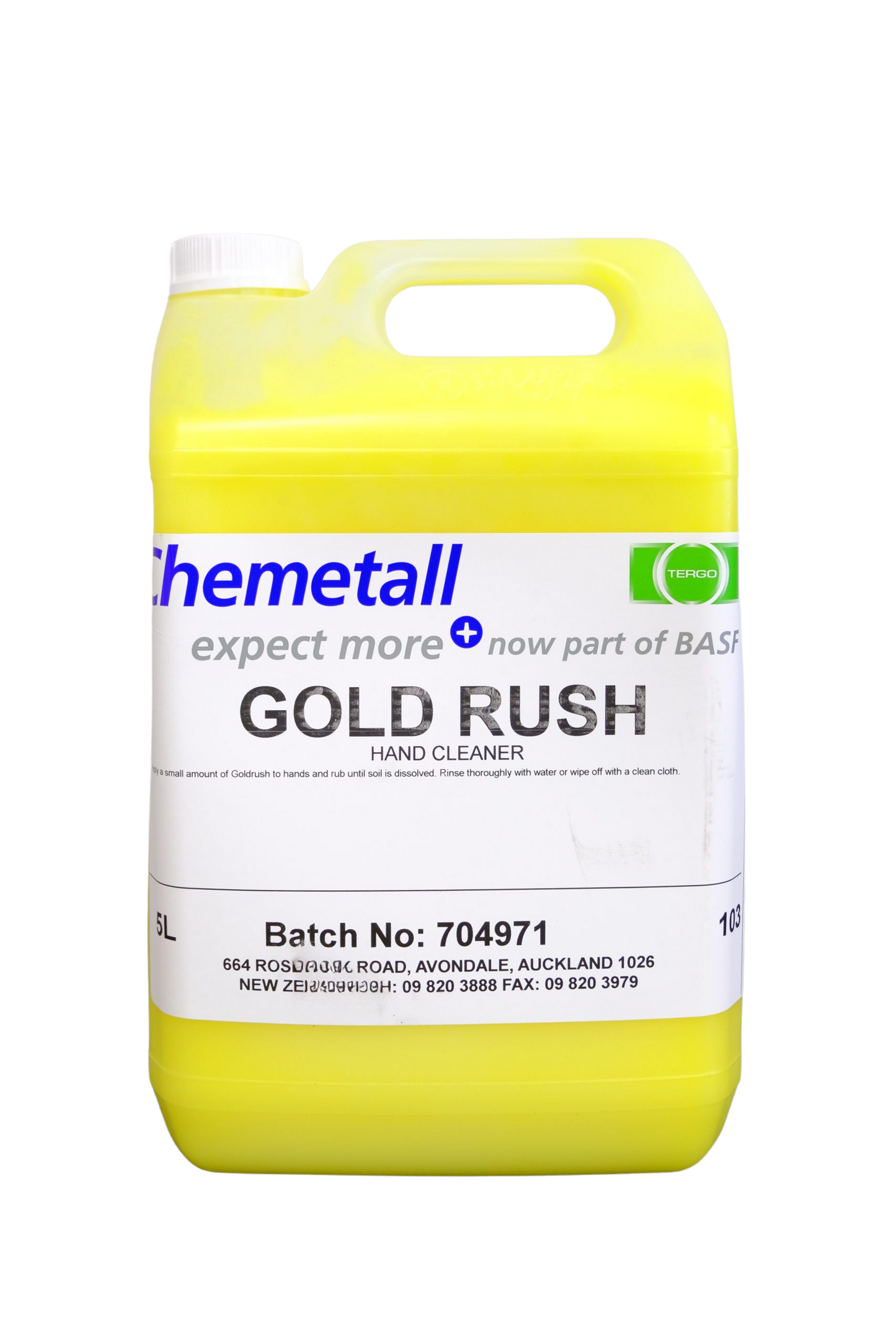 Tergo Gold Rush HD Hand Cleaner 20L