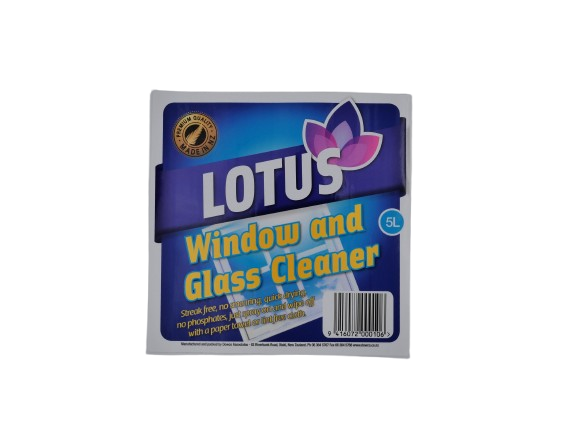 Lotus Window & Glass Cleaner Label