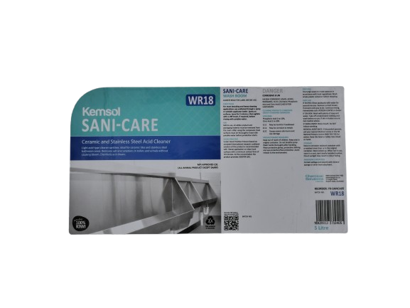 Sani-Care Acid Cleaner 5L Label