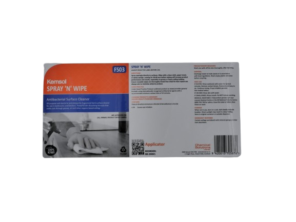 Spray n Wipe App Label