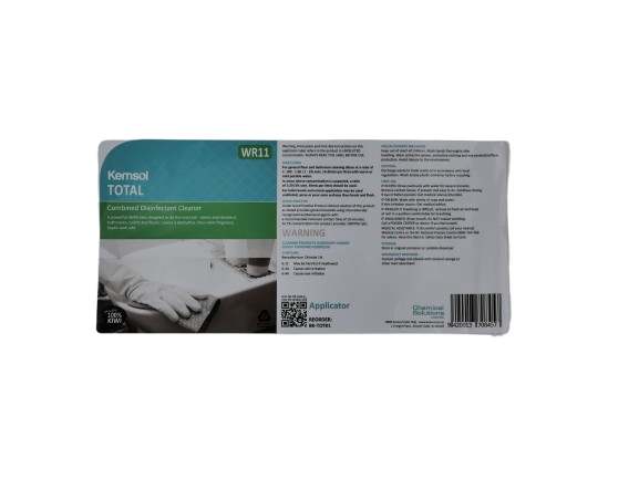 Total Cleaner/Sanitiser App Label