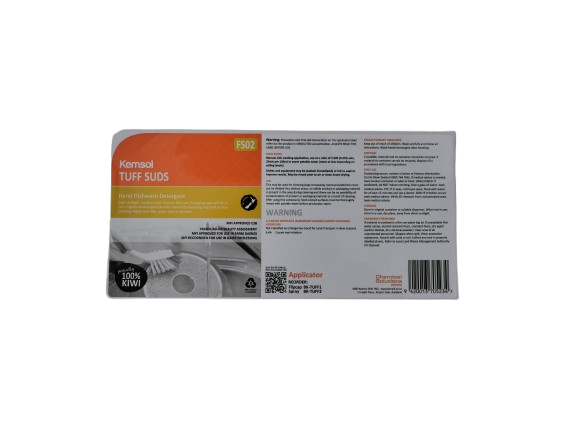 Tuff Suds App Label