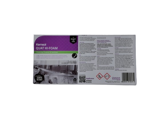 Quat Hi Foam App Label