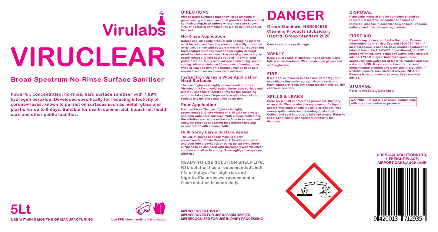 ViruClear Application Label