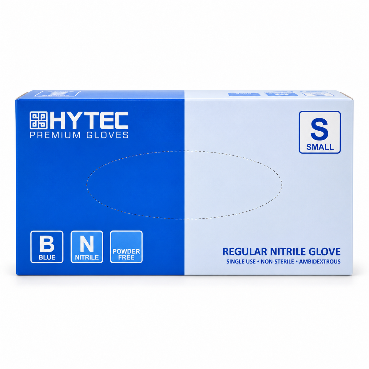 Hytec Blue Regular Nitrile Gloves, Powder Free (100/Inner) – Core Hygiene
