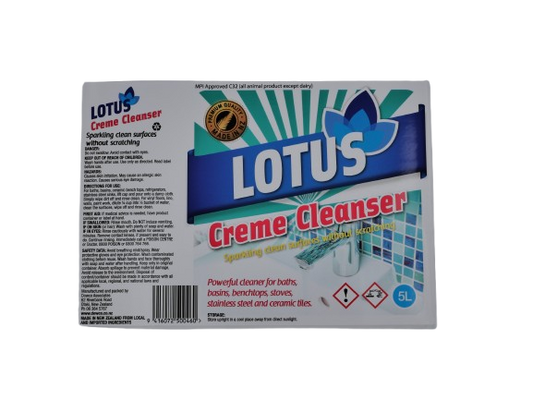 Lotus Creme Cleanser Label 5L