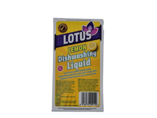 Lotus Dishwash Lemon Label
