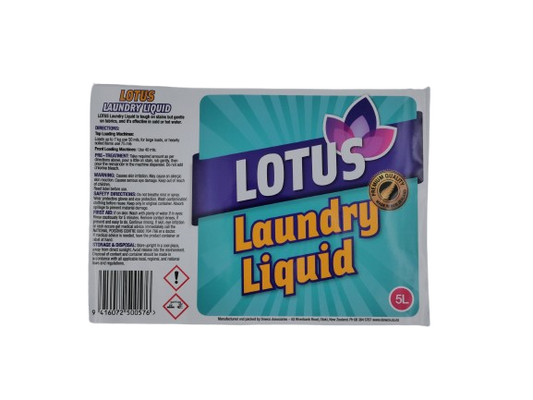 Lotus Laundry Liquid Label 5L