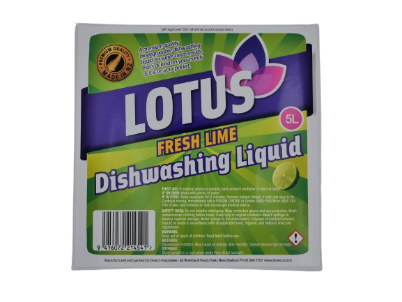 Lotus Dishwash Lime Label