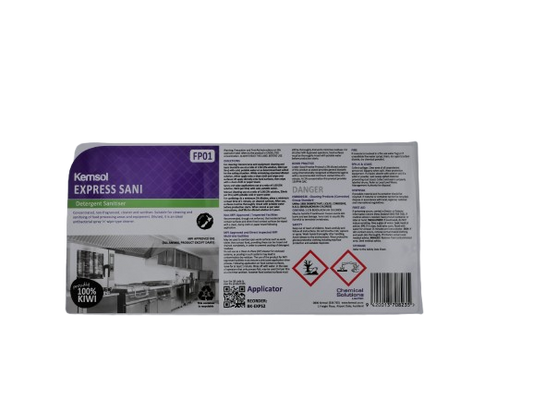 Express Sani App Label