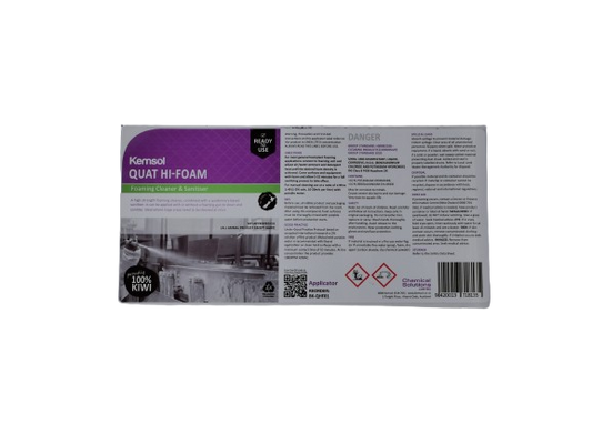 Quat Hi Foam App Label