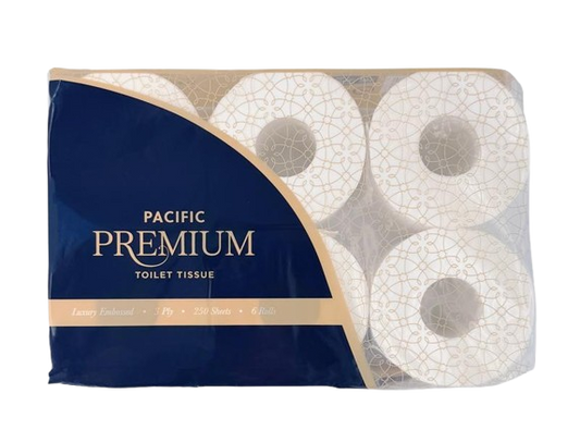 Pacific Premium 3 Ply Toilet Roll - FSC® 6-Pack