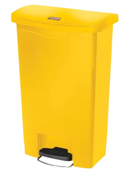Rubbermaid Streamline® Pedal Bin 13Gal, Yellow