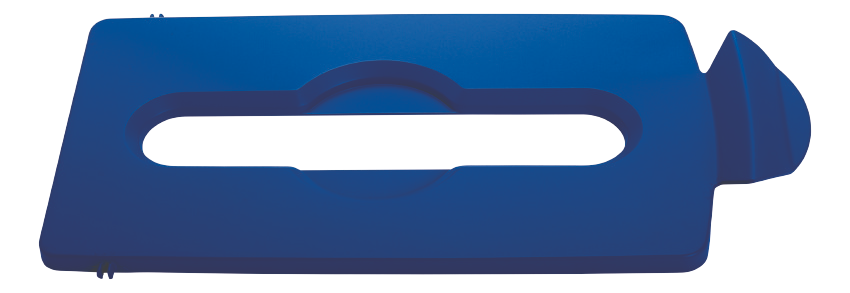 Rubbermaid SLIM JIM® Recycling Station Lid, Closed Waste